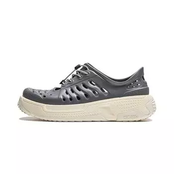 Li Ning Pangu Trek модные универсальные удобные мягкие кроссовки для пересечения ручья унисекс акулье-серые AZSU017-8 37