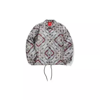 Li Ning Paris Fashion Week осень-зима, мужская куртка с принтом, желто-серая AFDQ777-1 XXXL