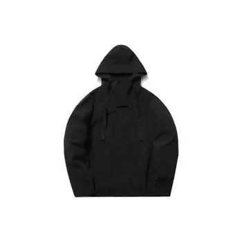 Li Ning Plain Casual Hooded Sports Jacket Men Jackets Black AJDR221-1 S