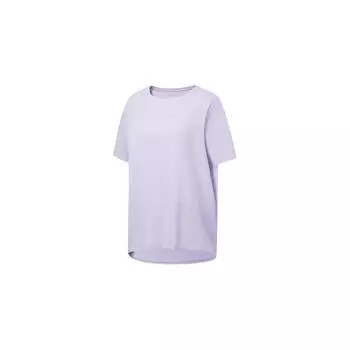 Li Ning Plain Logo Print Pullover Short Sleeve T Shirt Women Tops Bad-Little-Purple ATST586-3 3XL