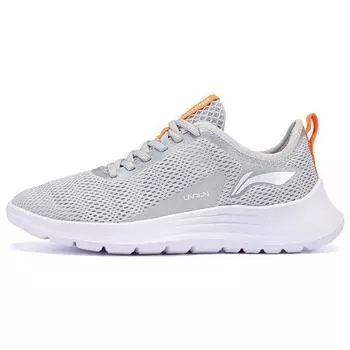 Li-Ning Повседневные нескользящие прочные дышащие низкие кроссовки для бега мужские кроссовки Coin-Gray ARBT029-2 39