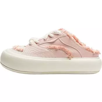 Li Ning Puff Mule модные спортивные повседневные туфли женские туфли розовые белые AZGU072-2 36