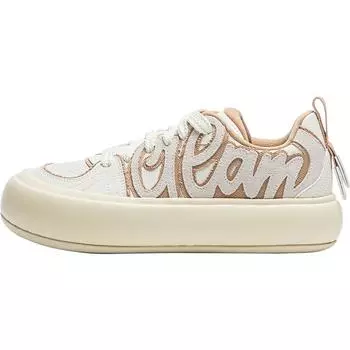 Li Ning Puff Platform Trend Series Удобные спортивные низкие кроссовки для скейтбординга Женские кроссовки Белые AZGU068-8 35