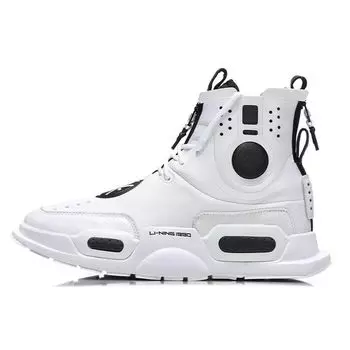 Li-Ning REBURN Мужские кроссовки Недели моды в Нью-Йорке Белый Черный AGWN054-2