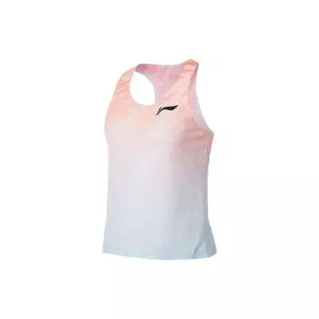 Li Ning Running Series Gradient Color Block Sports Жилет Женский Топы Светло-Голубой AAYS038-2 L