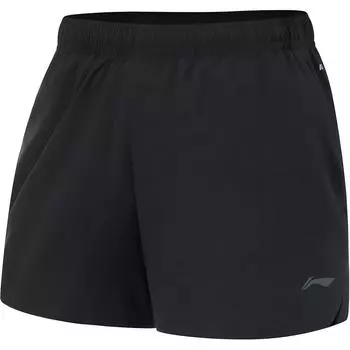 Li Ning Running Series свободные удобные повседневные спортивные шорты с пятью точками женские шорты черного цвета AKSU576-1 S