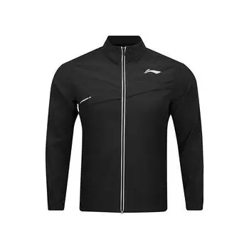 Li Ning Серия Бадминтон Клуб Простая Универсальная Быстросохнущая Прохладная Спортивная Футболка с Длинным Рукавом Унисекс Топы Черный AYYV003-1 S