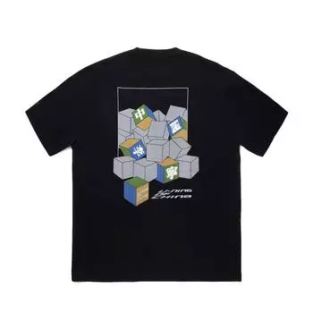 Li Ning Серия Revive Геометрический узор Буквенный круглый вырез Дышащая Универсальная футболка с коротким рукавом Унисекс Футболки Черный AHSVE31-2 S
