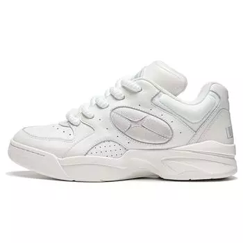 Li Ning Shooting Star Удобные амортизирующие повседневные туфли с низким верхом Унисекс Повседневные туфли Стандарт-Белый AZGT085-5 36