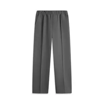 Li-Ning Simple Versatile Mid-Waist Straight Fashion Casual Pants Men bottoms Coal-Gray AKLV717-1 M