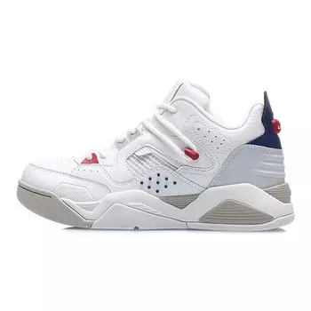 Li-Ning Синтетическая кожа амортизирующие нескользящие износостойкие низкие ретро баскетбольные кроссовки женские кроссовки белые AGBR022-2 37