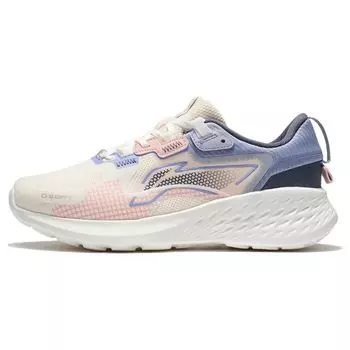 Li Ning Soft Element Fabric Синтетическая кожа Водонепроницаемая Модная спортивная амортизирующая нескользящая износостойкая низкая повседневная обувь AGLS012-3 35