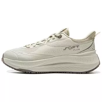 Li Ning Soft Plus Модные универсальные легкие нескользящие толстые подошвы, увеличивающие высоту, амортизирующие, прочные, низкие повседневные туфли AGLU088-4 35