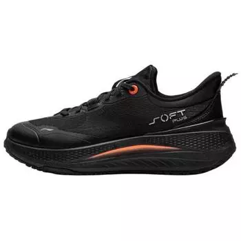 Li Ning Soft Plus Модные универсальные легкие нескользящие толстые подошвы, увеличивающие высоту, амортизирующие, прочные, низкие повседневные туфли AGLU087-1 43