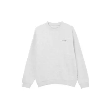 Li Ning Sports Lifestyle Series Letter Round Neck Pullover Свободная толстовка Мужская толстовка Flower-Gray Deep-Antarctic-Gray AWDT379-1 XL