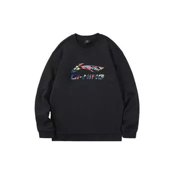 Li Ning Sports Lifestyle Series однотонный флисовый теплый свитер с логотипом для мужчин AWDTD87-1 3XL