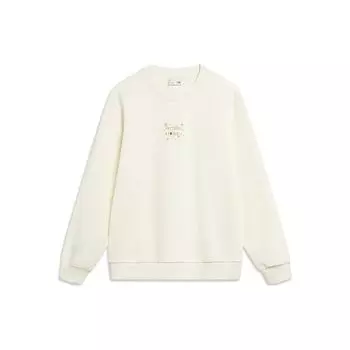 Li-Ning Sports Trend пуловер с длинными рукавами и круглым вырезом, женские топы Off-White AWDT818-1 S