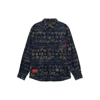 Li-Ning SS22 Progress By Leaps And Bounds Series Свободная куртка с цветком кешью и тотемом Мужские куртки Синие ASHS007-1 XS