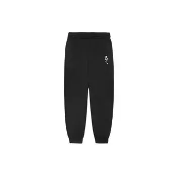 Li Ning SS22 Sakura Series однотонные повседневные спортивные брюки с манжетами женские брюки черного цвета AKLS954-3 L