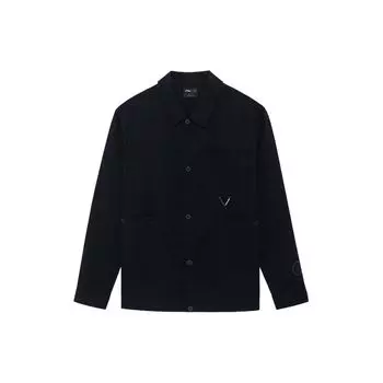 Li-Ning SS22 Wade Collection однобортная свободная повседневная куртка мужская верхняя одежда черного цвета AFDS397-1 XXL