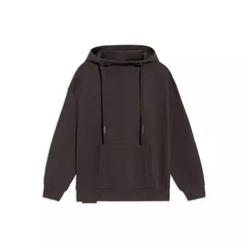 Li Ning SS23 однотонный пуловер свитшот унисекс свитшот черный коричневый AWDS299-3 M