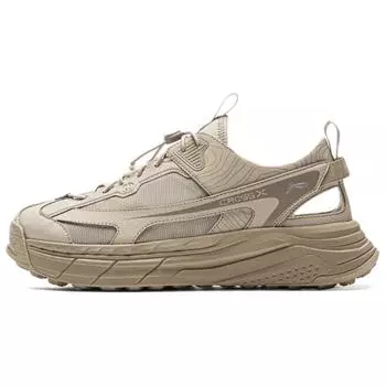 Li-Ning Star Path Мягкие Удобные Нескользящие Дышащие Кроссовки-Крики Унисекс Бежевые AGUV017-3 39