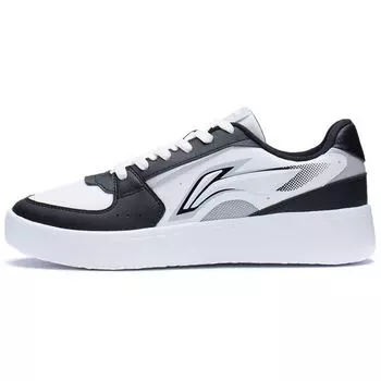 Li Ning Star River Trendy Casual Slip Non-Slip Wear Устойчивые легкие низкие кроссовки для скейтбординга Мужские кроссовки Белый Черный AGCS253-2 40