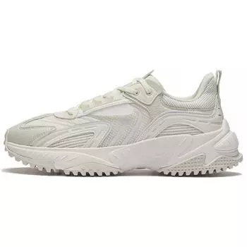 Li Ning Star Track Classic Shock Absorbance Rebound Низкие спортивные повседневные кроссовки мужские белые AGCS263-1 45