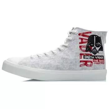 Li Ning Star Wars X Disney Collaboration Series повседневные высокие кроссовки мужские кроссовки черные белые AGCR283-1 40