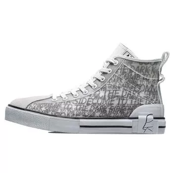 Li Ning Star Wars X Прочные дышащие высокие кроссовки мужские кроссовки серо-белые AGCR181-1 39