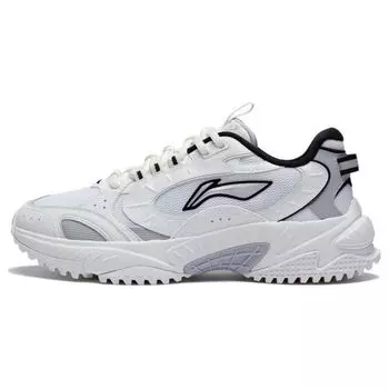 Li Ning Star Wind модные универсальные нескользящие износостойкие дышащие низкие спортивные повседневные туфли мужские кроссовки белые черные AGCT149-2 44