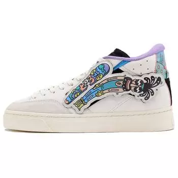 Li Ning Steven Harrington X Wei Wu 180 прочные нескользящие высокие кроссовки для скейтбординга мужские белые AECR121-1 40