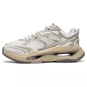 Li Ning Super Infinity прочные дышащие низкие спортивные повседневные туфли женские кроссовки белые серые AZGT004-2 35