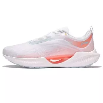 Li Ning супер легкие 19 амортизирующие нескользящие износостойкие низкие кроссовки для бега женские кроссовки белые оранжевые ARBS002-1 35