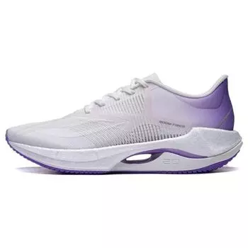 Li Ning Super Lightweight 20 Повседневные амортизирующие нескользящие износостойкие низкие кроссовки для бега женские кроссовки Белый Фиолетовый ARBT002-10 36