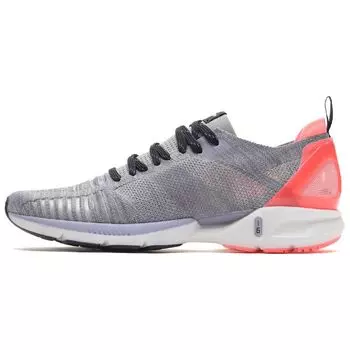 Li-Ning Суперлегкие 16 цельные тканые дышащие легкие кроссовки для бега с низким верхом женские кроссовки серо-розовые ARBP012-11 35