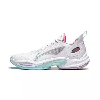 Li-Ning Суперлегкие 2024 Color Cloud Shock Absorbing Non-Slip легкие низкие баскетбольные кроссовки Rebound мужские кроссовки Standard-White ABAU011-4 45