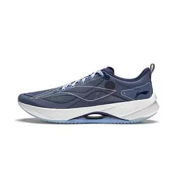 Li-Ning Суперлегкие 21 высокоэластичные амортизирующие дышащие нескользящие износостойкие низкие кроссовки для бега мужские кроссовки Butterfly-Blue ARBU001-9 44