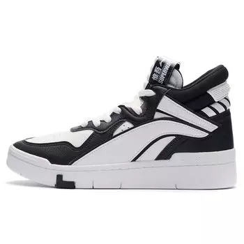Li Ning Superwave Mid противоскользящие прочные легкие высокие кроссовки для скейтбординга женские белые черные AGCR234-3 36