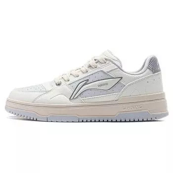 Li Ning Tian Ji 2.0 удобные нескользящие дышащие низкие кроссовки для скейтбординга женские кроссовки белые серые AGCT292-2 35