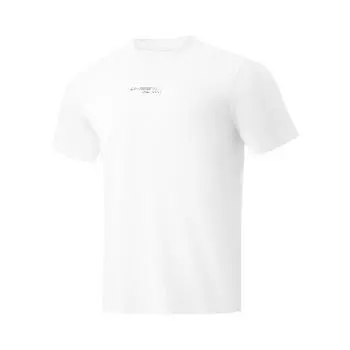 Li-Ning Удобная универсальная дышащая футболка с коротким рукавом для мужчин, топы Off-White ATSU023-6 S