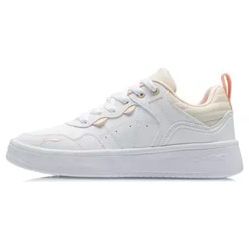 Li Ning Удобные дышащие нескользящие износостойкие низкие кроссовки для скейтбординга женские кроссовки белые AGCR316-1 36