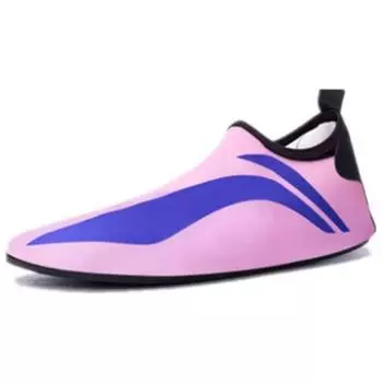 Li-Ning Удобные Дышащие Нескользящие Прочные Низкие Тренировочные Кроссовки Унисекс Розовый Голубой LSCR065-2 36
