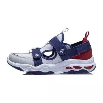 Li Ning Удобные дышащие спортивные сандалии Детская обувь Синий Красный YKCR084-5 32