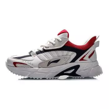 Li Ning Удобные повседневные кроссовки с низким верхом женские кроссовки Off-White ARLQ002-1 36