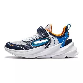 Li Ning удобные простые универсальные нескользящие противоударные детские сандалии детские сандалии синие белые YKCU130-3 37