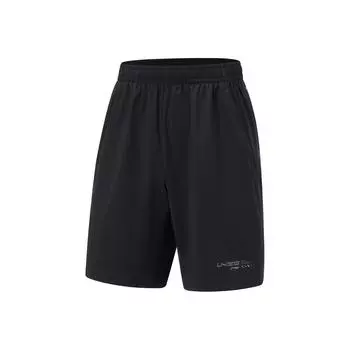 Li Ning удобные универсальные дышащие прямые спортивные шорты мужские шорты черные AKSU031-1 2XL