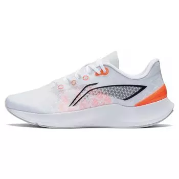 Li-Ning Удобные универсальные нескользящие износостойкие низкие кроссовки для бега мужские кроссовки белые ARBT003-1 45