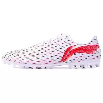 Li Ning Удобный Простой Mg (Резиновый короткий стержень) Искусственный газон ПУ износостойкие дышащие футбольные бутсы унисекс футбольные бутсы ASFU043-4 38