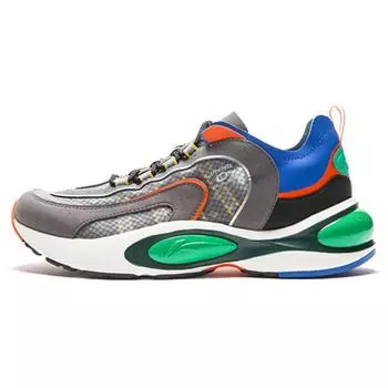 Li Ning V8 11 Ткань Амортизация Нескользящие Низкие Мужские Кроссовки Коричневый ARHP093-3 39